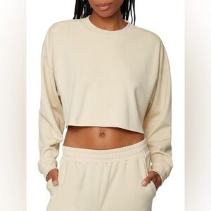 WeWoreWhat Cream Crew Neck Sweater